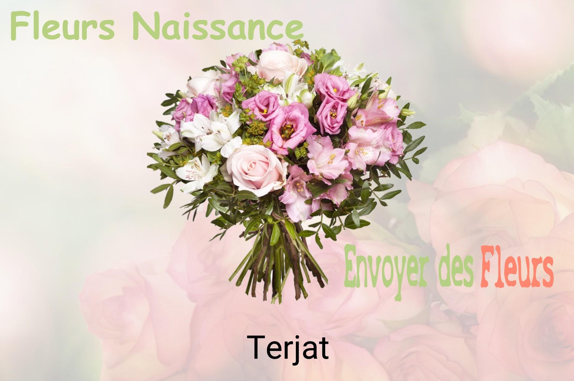 Bouquet de fleurs de naissance livré à Terjat